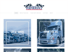 Tablet Screenshot of performancetrucking.com